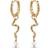 ENAMEL Copenhagen Twist Hoops - Gold/Pearls