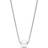 Pandora Treated Cultured Collier Necklace - Silver/Pearl/Transparent