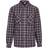 Trespass Men's Fleece Lined Checked Shirt Rapeseed - Dark Grey Check