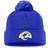 Fanatics Branded Los Angeles Rams Women's Cuffed Knit Hat with Pom - Royal