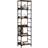 vidaXL Engineered Wood Brown Oak Bogreol 188.5cm