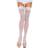 Leg Avenue nylon stocking hvid plus