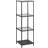 Act Nordic Seaford Clear/Black Book Shelf 119.5cm