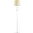 Metro Lane Lutjens Ecru Chrome Floor Lamp 174cm