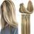 Goo Goo Clip-in Hair Extensions 12 inch #16/22 Light Blonde Highlighted Golden Blonde