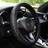 Shein Black 3D Embossed Pu Leather Steeling Wheel