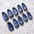Shein Ouqien Upgrade Your Look Long Galaxy Cat Eye Nails With Gel