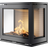 Rais 600 3 Black with Glass on Three sides/Glass Door