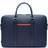 Maverick & Co. Men's Manhattan Leather Briefcase Navy