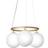 Nuura Miira 3 Brass/Optic Clear Pendellampa ∅ 54cm
