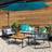 Elements Cantilever Parasol - Blue 300cm