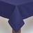 Homescapes Plain Cotton Tablecloth Blue