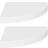 vidaXL 323917 White Vägghylla 35cm 2st