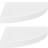vidaXL 323908 High Gloss White Vägghylla 35cm 2st