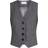 Neo Noir Vendetta Pinstripe Waistcoat - Grey Melange