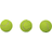 Spinout Tennis Ball - 3 bolde