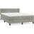 vidaXL Velvet with Mattress Kontinentalseng 140x190cm