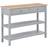 vidaXL 110x35x80cm Grey/Wood Sideboard 110x80cm