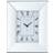 Mirror Box White Table Clock 21.5cm