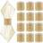 Shein 10/30/50pcs Gold Diamond Napkin Rings, Suitable For Servettring 50st