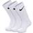 NIKE Little Kid's Dri-Fit Performance Basics Crew Socks - White/Black (RN0019-001)