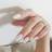 Shein pcs False Nails Set Matte White Coffinballerina Nail Art Tips With Jelly Glue