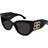 Balenciaga Black Cat-Eye BLACK-BLACK-GREY