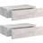 vidaXL 330252 Concrete Grey Estantería de Pared 40cm 2pcs
