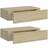 vidaXL 330248 Oak Wall Shelf 40cm 2pcs