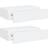 vidaXL 330242 White Vägghylla 40cm 2st