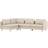Venture Home Zero 3-Sitssoffa Beige Tyg 83 x 295 cm Soffa 3-sits