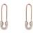 Spero London Pave Safety Pin Earring - Rose Gold/Transparent