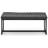 Julian Bowen Soho Grey/Black Settee Bench 121x47cm