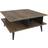 Decorotika Akya Dark Brown Coffee Table 88.9x88.9cm