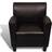 vidaXL 240979 Dark Brown Fåtölj 72cm