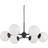 Halo Design Atom Large Opal/Black Pendel ∅ 57cm