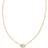 Kendra Scott Mini Elisa Satellite Short Pendant Necklace - Gold/White