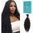 Lvnatu Boho Braids Bohemian Knotless Braids 22 inch #1b Natural Black 2-pack