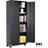 VEVOR Locking with Wheels Black Opbevaringsskab 80x188.5cm