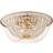 Mercer41 Graf Golden Ceiling Flush Light 45cm