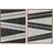 Home ESPRIT Stripes White/ Black Billede 60x60cm 2stk