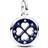 Pandora Me Lucky Medallion Charm - Silver/Blue/Transparent