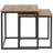 House and Homestyle Rustic Style Brown Nesting Table 46x46cm 2pcs