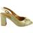 Platin Genuine Leather Low Heel - Green