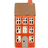 Det Gamle Apotek House Orange Lanterne 23cm
