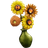 Onbuy Sunflower Vase Brooch - Multicolour