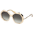 Max Mara Liz Mixed Media Round Ivory/Gradient Green