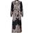 Neo Noir Nova Paisley Border Dress - Black