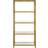 Hudson & Canal Celine Brushed Brass Book Shelf 167.6cm