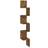 vidaXL 815210 Smoked Oak Vägghylla 20cm